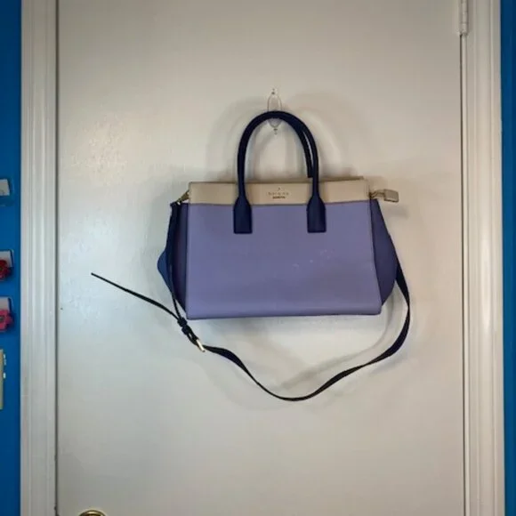 Kate Spade New York Purple blue tan bag - Picture 7 of 12